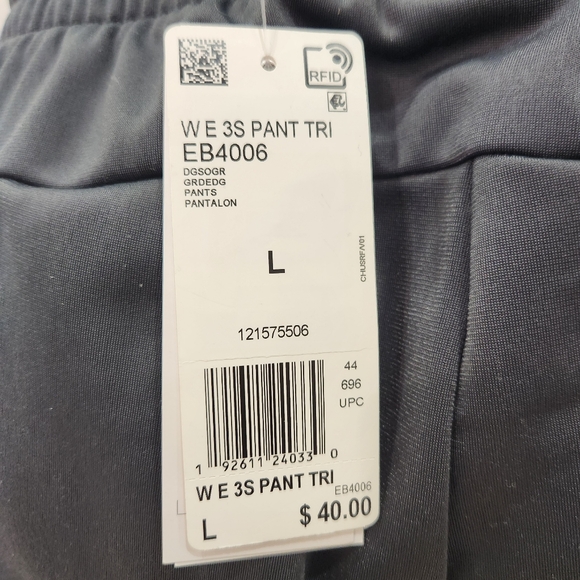 Adidas Fleece Jogger Set Gray/Pink. Womens Large - Picture 11 of 15